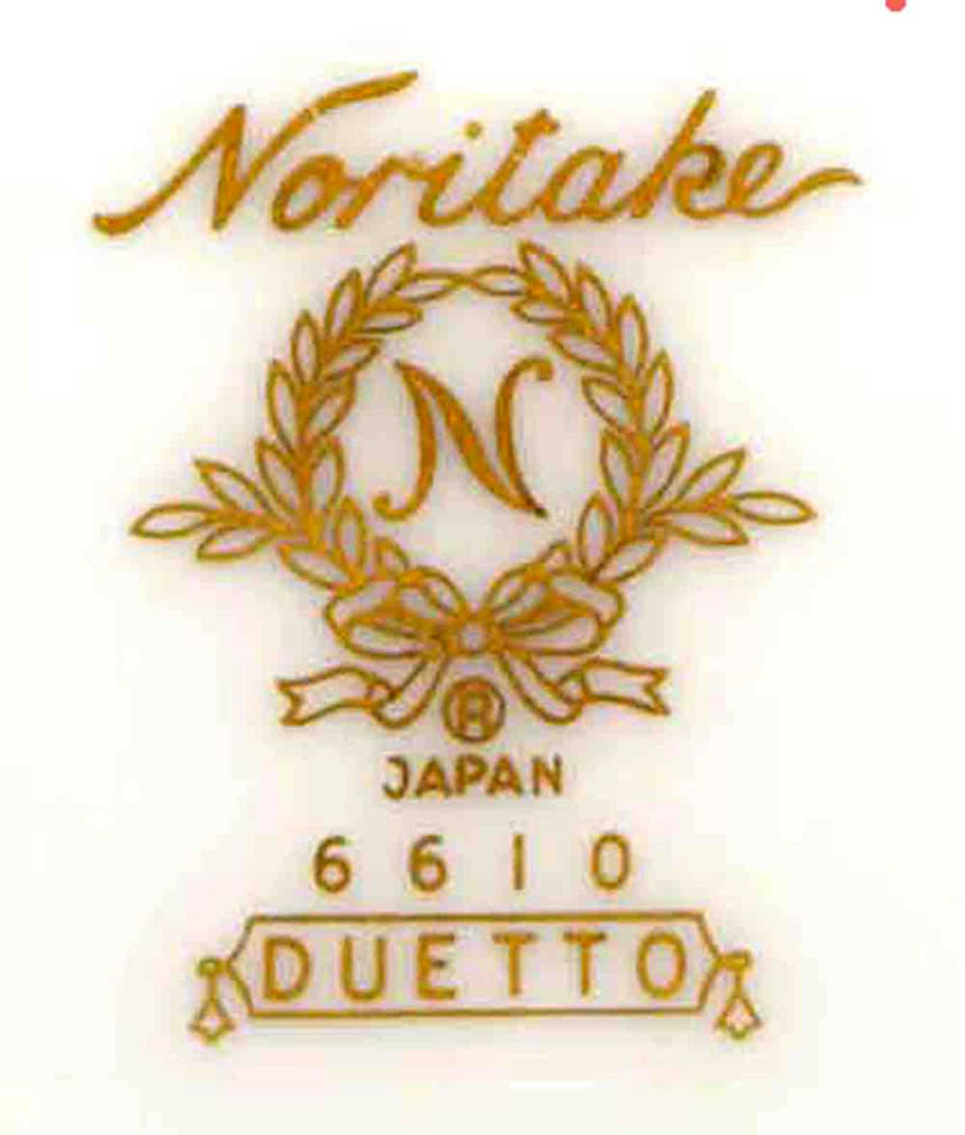 Gold Noritake JAPAN 6610 DUETTO Mark